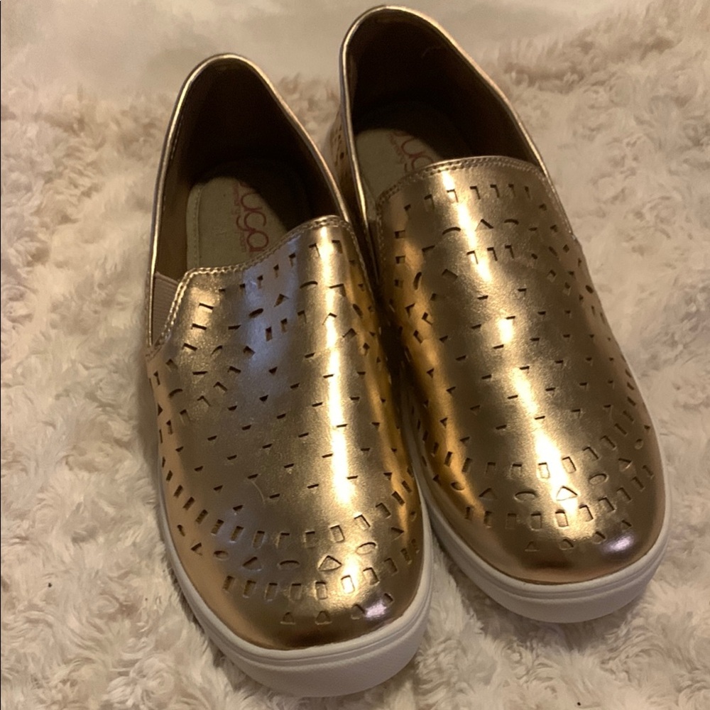 Sugar Gold Slip-On Shoes
